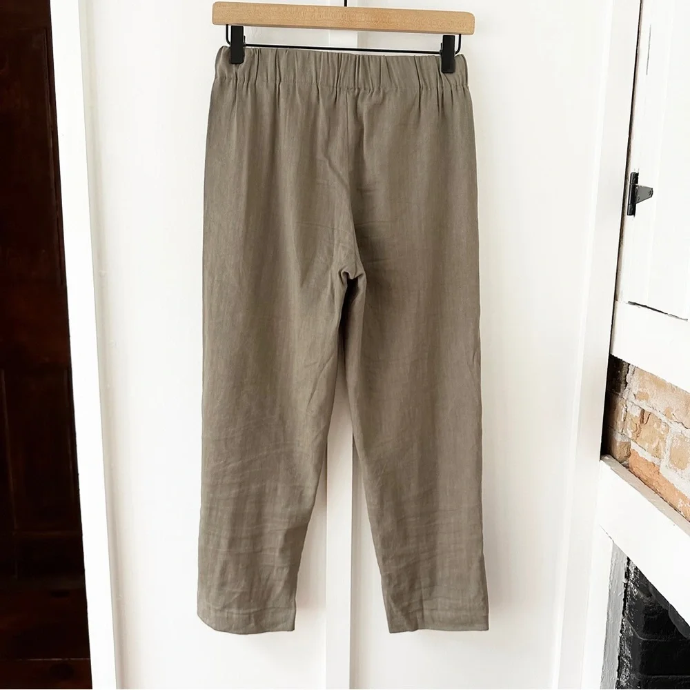 BABATON olive Errol linen pant